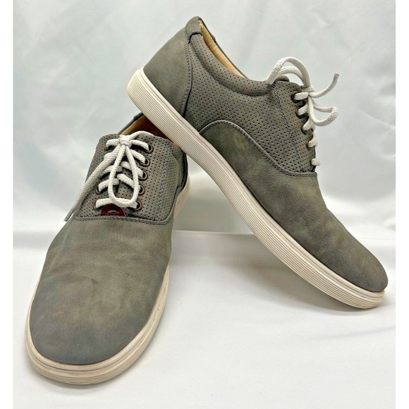 Steve Madden Other - STEVE MADDEN M-Renold Gray Leather Sneakers- Grey Suede Boat Shoes- Men'…